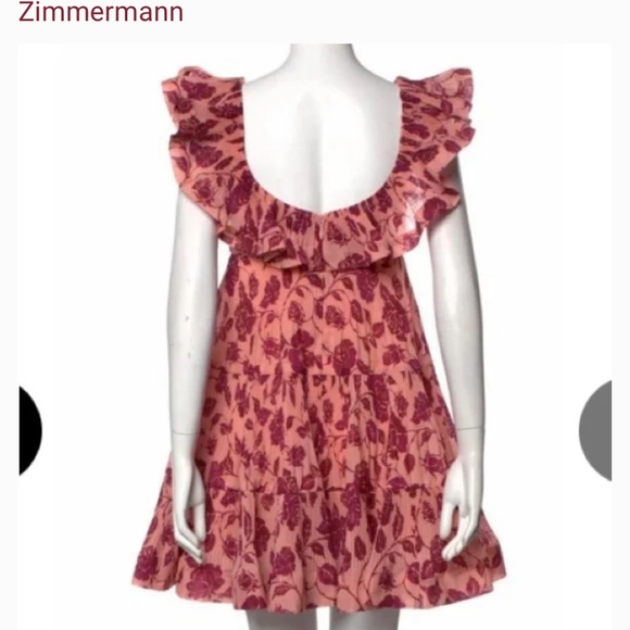 NWT zimmermann Lovestruck pleated dress - Picture 9 of 9